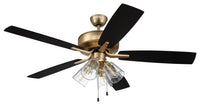 Craftmade - P104SB5-52BWNFB - 52" Ceiling Fan - Pro Plus 104 - Satin Brass
