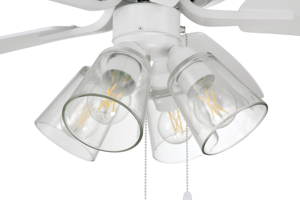 Craftmade - P104W5-52WWOK - 52" Ceiling Fan - Pro Plus 104 - White