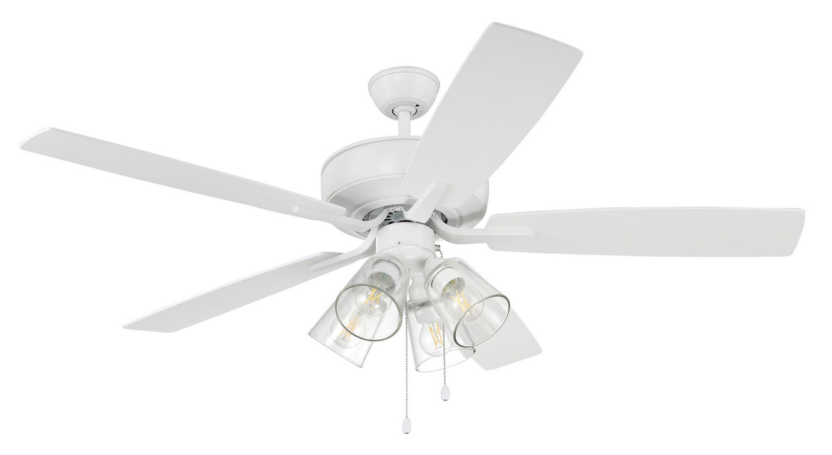 Craftmade - P104W5-52WWOK - 52" Ceiling Fan - Pro Plus 104 - White