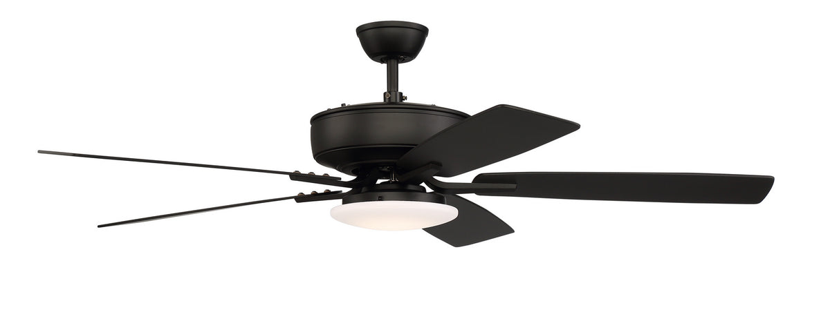 Craftmade - P112FB5-52FBGW - 52" Ceiling Fan - Pro Plus 112 - Flat Black