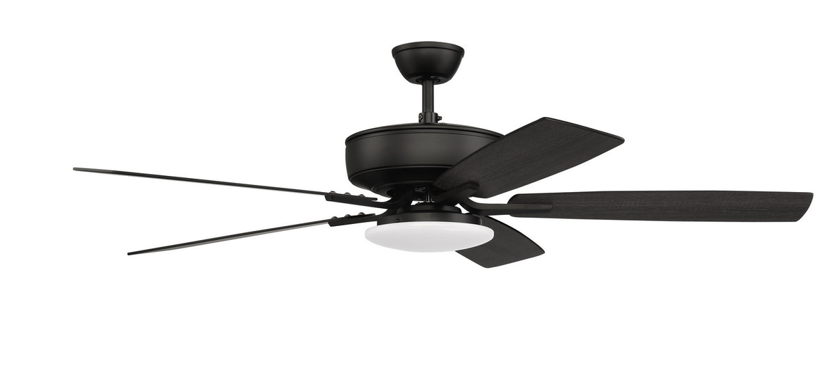 Craftmade - P112FB5-52FBGW - 52" Ceiling Fan - Pro Plus 112 - Flat Black