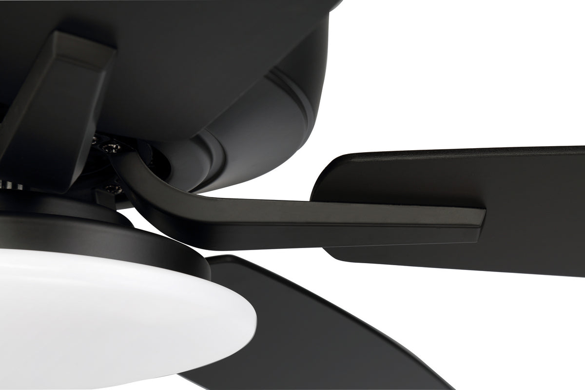Craftmade - P112FB5-52FBGW - 52" Ceiling Fan - Pro Plus 112 - Flat Black