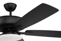 Craftmade - P112FB5-52FBGW - 52" Ceiling Fan - Pro Plus 112 - Flat Black