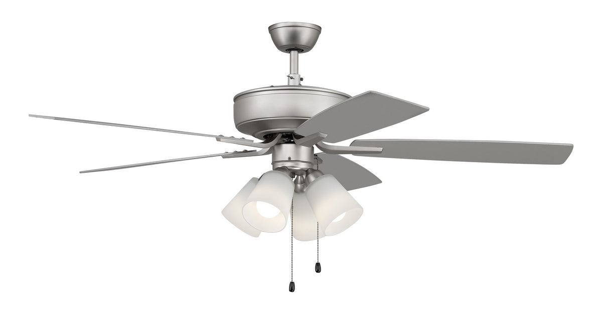 Craftmade - P114BN5-52BNGW - 52" Ceiling Fan - Pro Plus 114 - Brushed Nickel