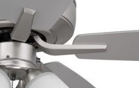 Craftmade - P114BN5-52BNGW - 52" Ceiling Fan - Pro Plus 114 - Brushed Nickel