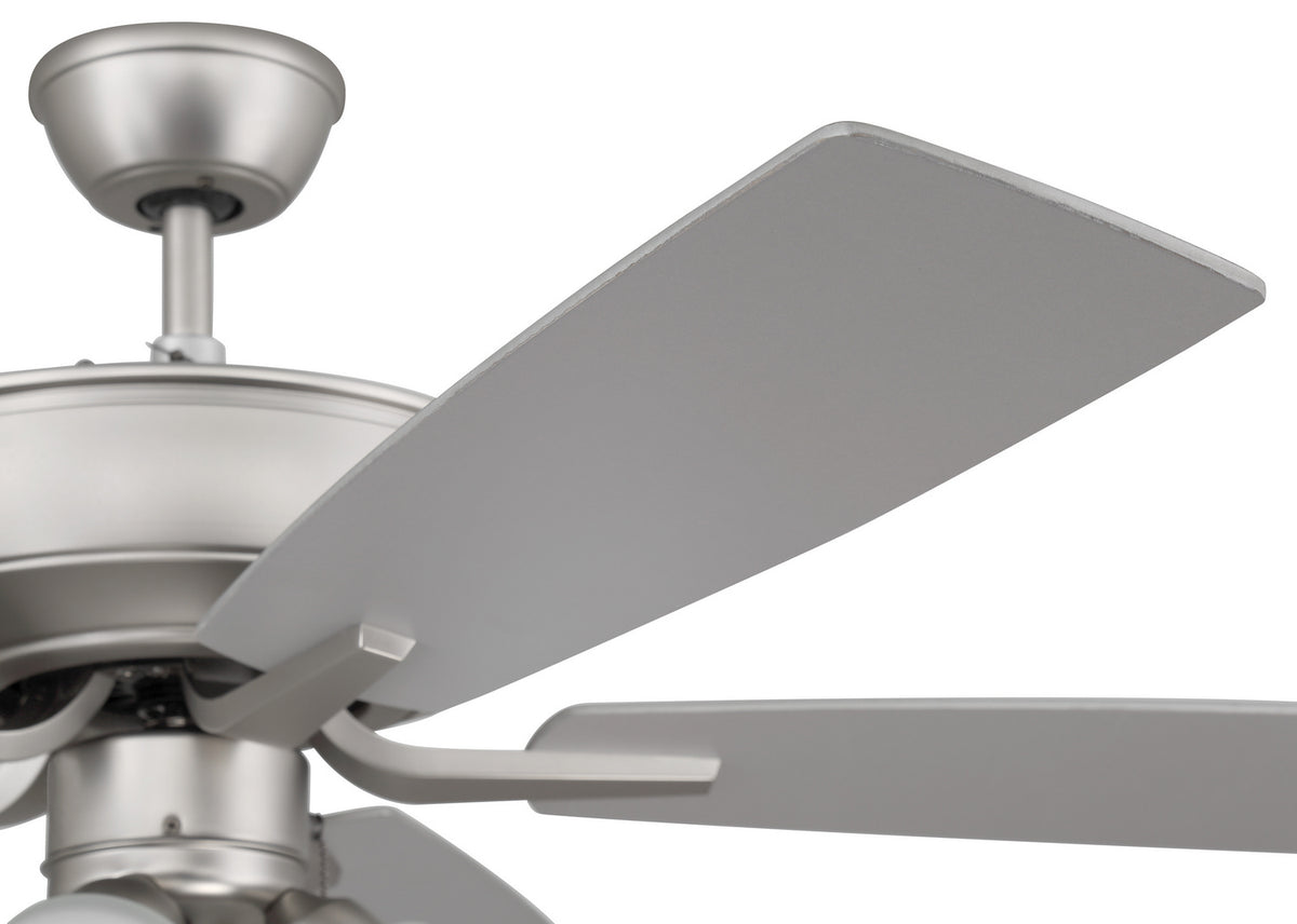 Craftmade - P114BN5-52BNGW - 52" Ceiling Fan - Pro Plus 114 - Brushed Nickel
