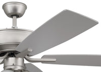 Craftmade - P114BN5-52BNGW - 52" Ceiling Fan - Pro Plus 114 - Brushed Nickel