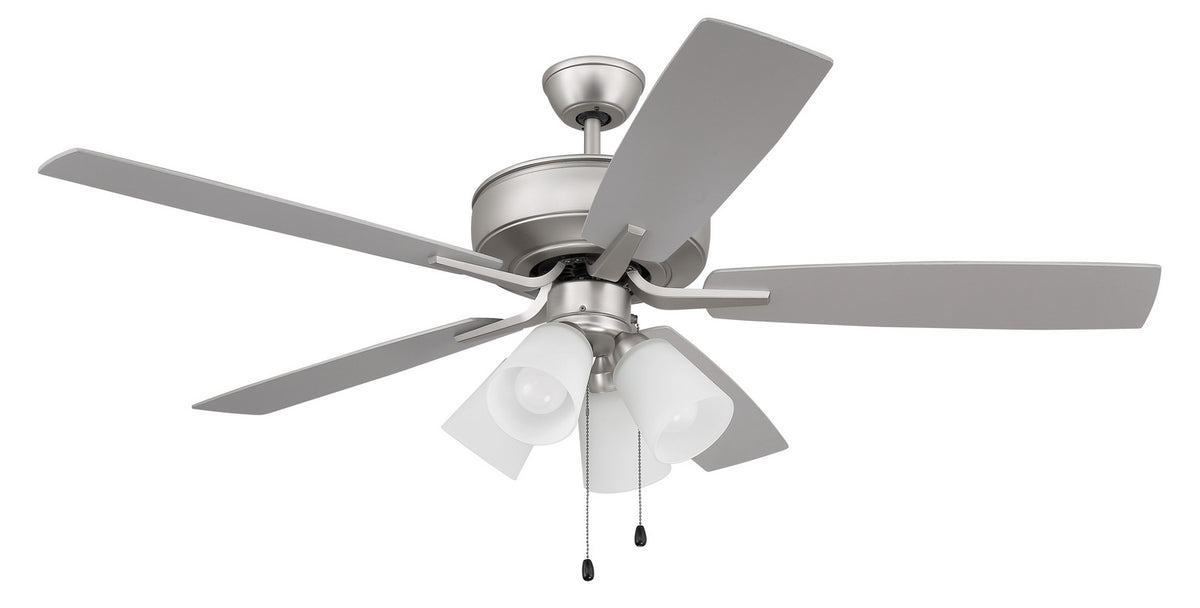 Craftmade - P114BN5-52BNGW - 52" Ceiling Fan - Pro Plus 114 - Brushed Nickel