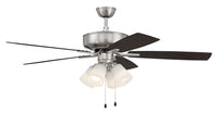 Craftmade - P114BNK5-52DWGWN - 52" Ceiling Fan - Pro Plus 114 - Brushed Polished Nickel