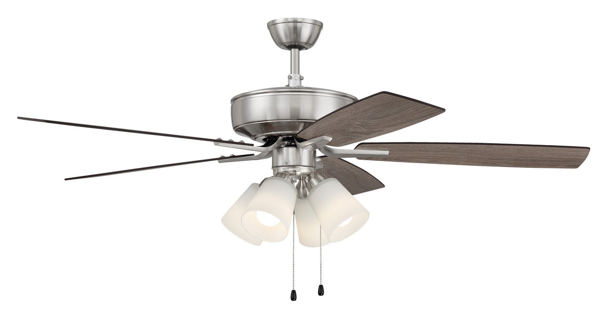 Craftmade - P114BNK5-52DWGWN - 52" Ceiling Fan - Pro Plus 114 - Brushed Polished Nickel