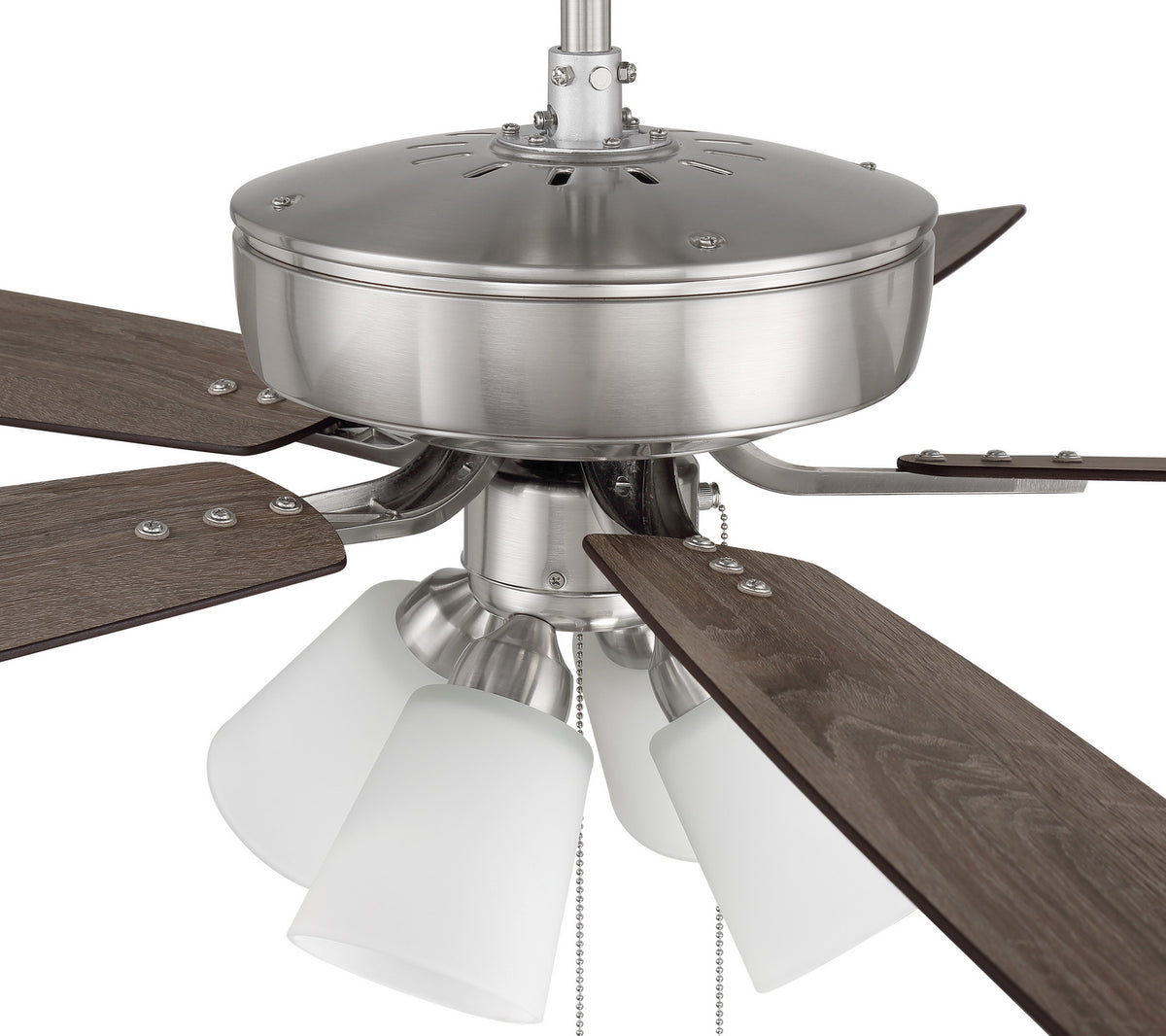 Craftmade - P114BNK5-52DWGWN - 52" Ceiling Fan - Pro Plus 114 - Brushed Polished Nickel