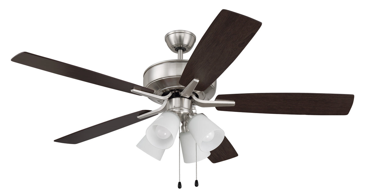 Craftmade - P114BNK5-52DWGWN - 52" Ceiling Fan - Pro Plus 114 - Brushed Polished Nickel