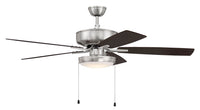 Craftmade - P119BNK5-52DWGWN - 52" Ceiling Fan - Pro Plus 119 - Brushed Polished Nickel