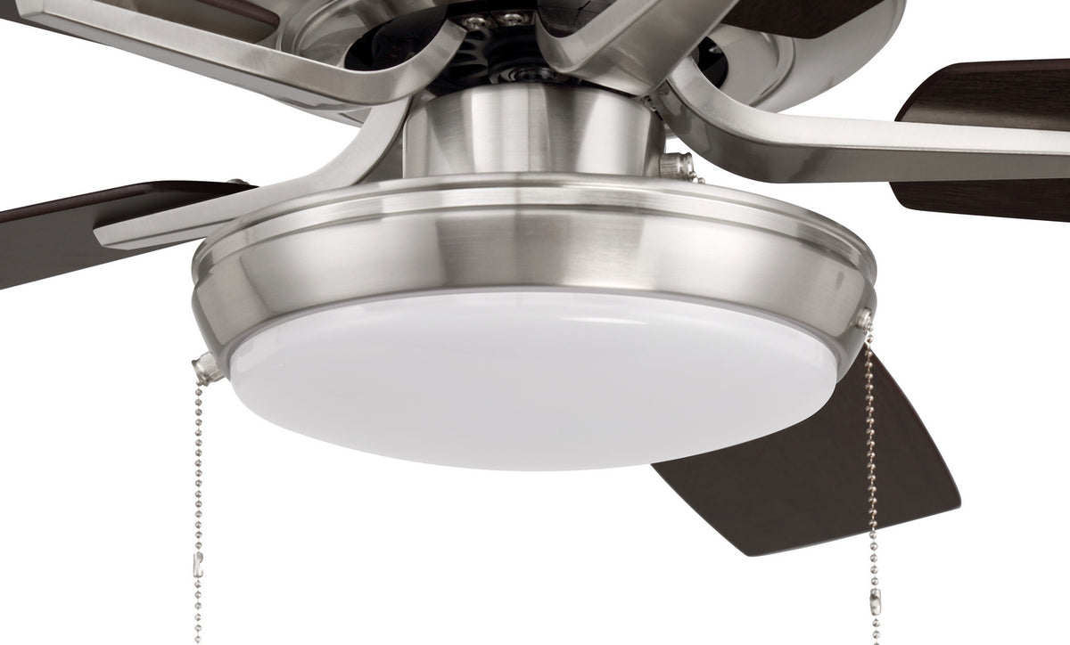 Craftmade - P119BNK5-52DWGWN - 52" Ceiling Fan - Pro Plus 119 - Brushed Polished Nickel