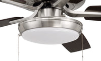 Craftmade - P119BNK5-52DWGWN - 52" Ceiling Fan - Pro Plus 119 - Brushed Polished Nickel