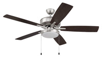 Craftmade - P119BNK5-52DWGWN - 52" Ceiling Fan - Pro Plus 119 - Brushed Polished Nickel