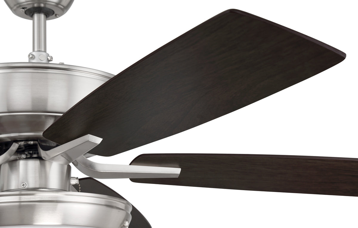 Craftmade - P119BNK5-52DWGWN - 52" Ceiling Fan - Pro Plus 119 - Brushed Polished Nickel