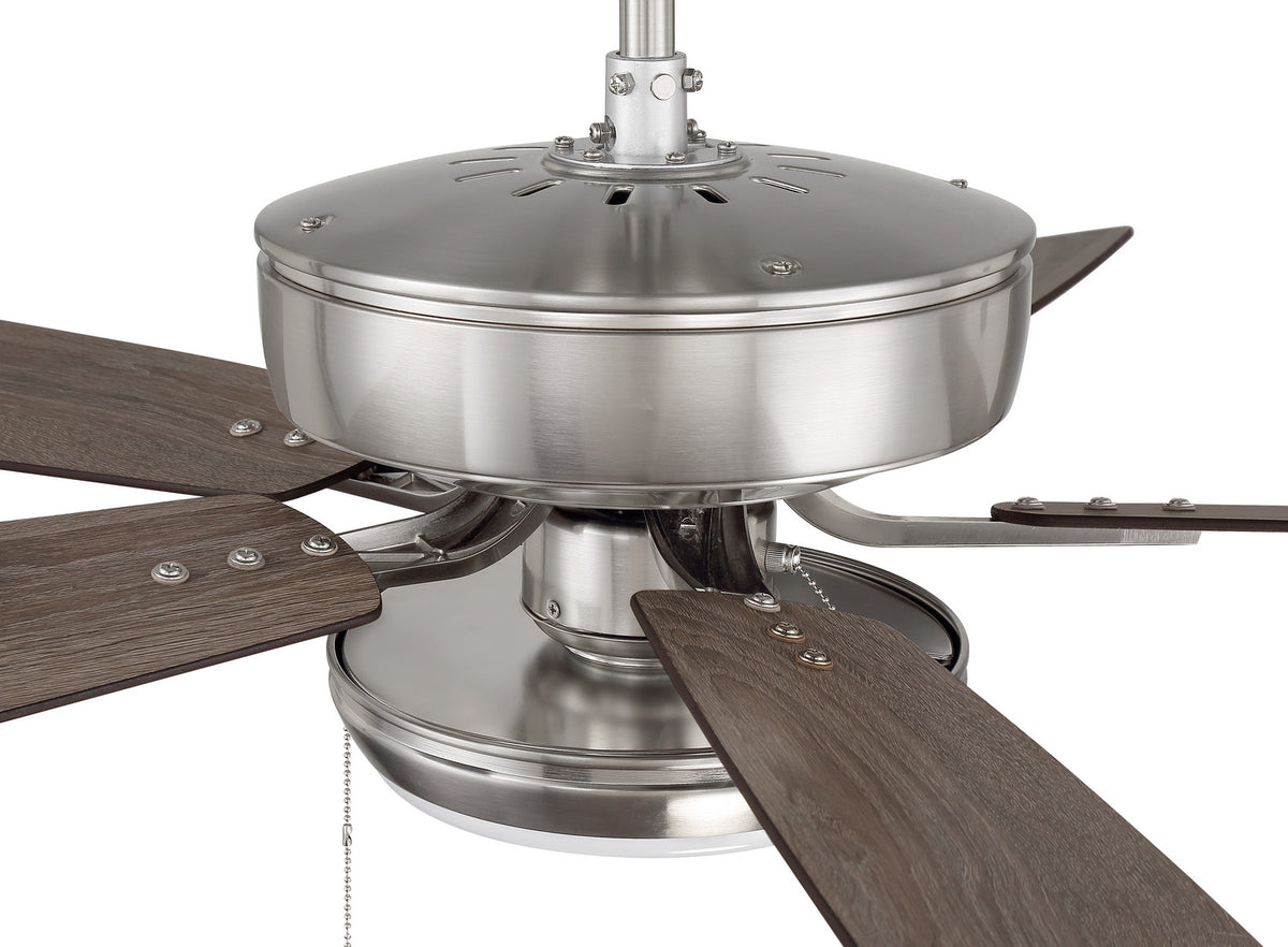 Craftmade - P119BNK5-52DWGWN - 52" Ceiling Fan - Pro Plus 119 - Brushed Polished Nickel