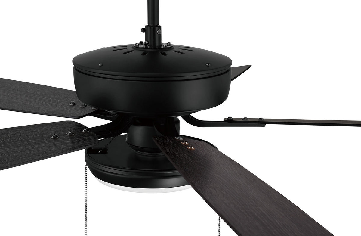 Craftmade - P119FB5-52FBGW - 52" Ceiling Fan - Pro Plus 119 - Flat Black