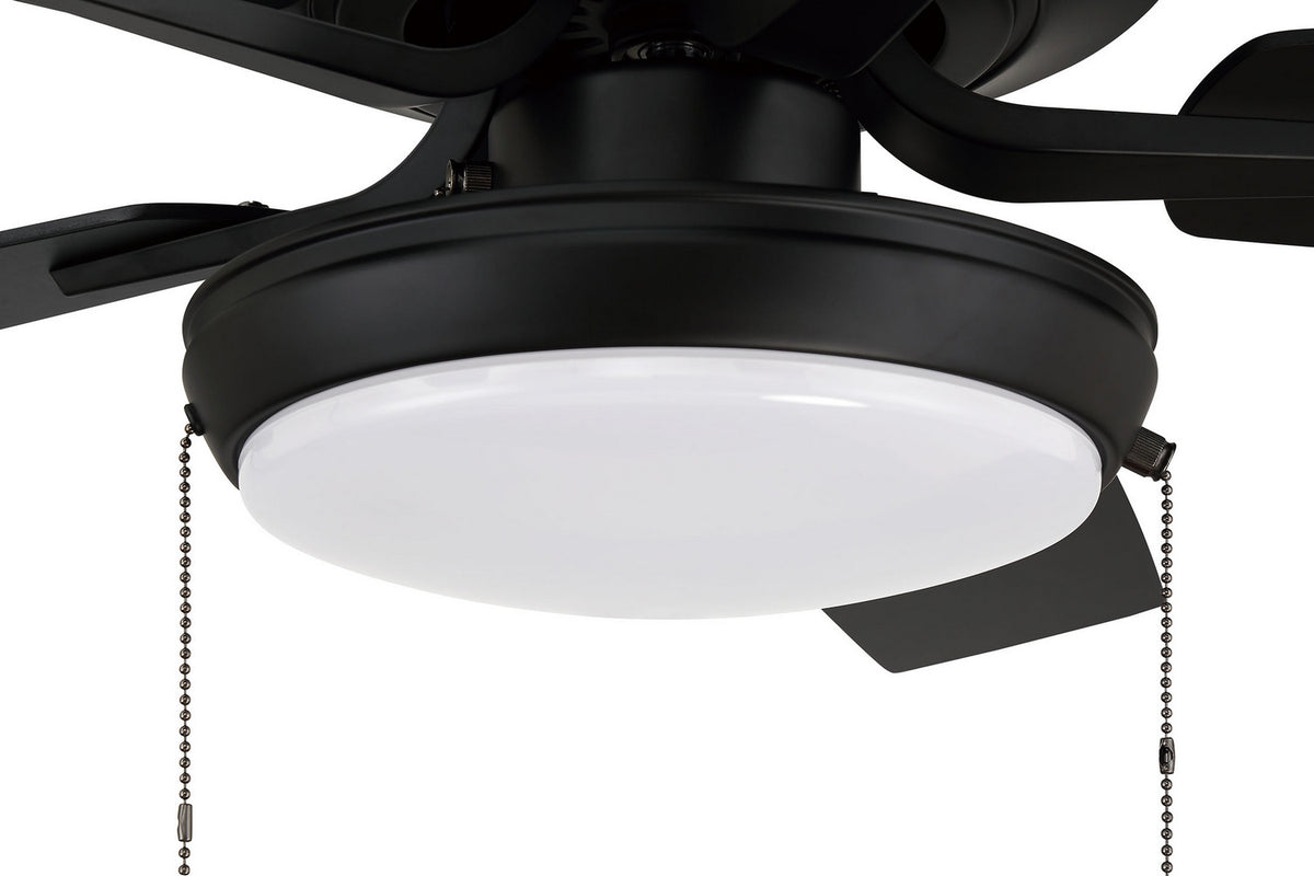 Craftmade - P119FB5-52FBGW - 52" Ceiling Fan - Pro Plus 119 - Flat Black