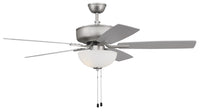 Craftmade - P211BN5-52BNGW - 52" Ceiling Fan - Pro Plus 211 - Brushed Nickel
