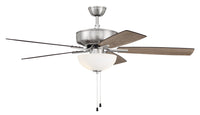 Craftmade - P211BNK5-52DWGWN - 52"Ceiling Fan - Pro Plus 211 - Brushed Polished Nickel