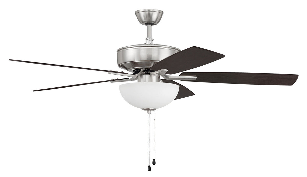Craftmade - P211BNK5-52DWGWN - 52" Ceiling Fan - Pro Plus 211 - Brushed Polished Nickel