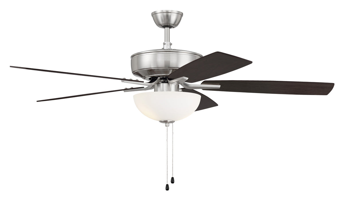 Craftmade - P211BNK5-52DWGWN - 52" Ceiling Fan - Pro Plus 211 - Brushed Polished Nickel