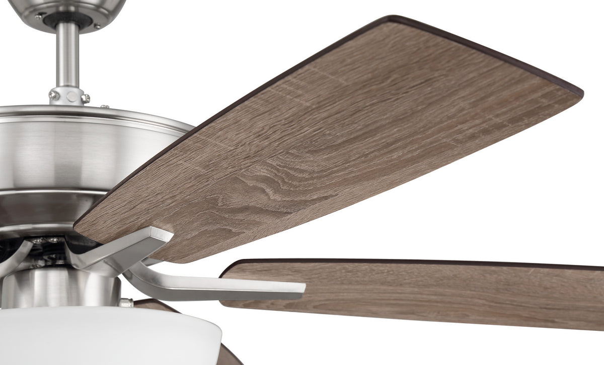 Craftmade - P211BNK5-52DWGWN - 52" Ceiling Fan - Pro Plus 211 - Brushed Polished Nickel