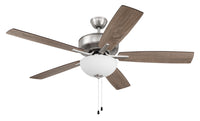 Craftmade - P211BNK5-52DWGWN - 52"Ceiling Fan - Pro Plus 211 - Brushed Polished Nickel