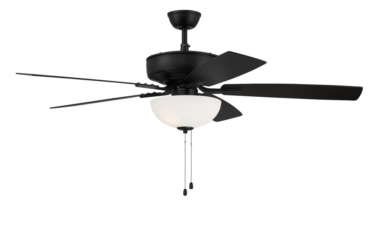 Craftmade - P211FB5-52FBGW - 52" Ceiling Fan - Pro Plus 211 - Flat Black