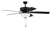 Craftmade - P211FB5-52FBGW - 52" Ceiling Fan - Pro Plus 211 - Flat Black