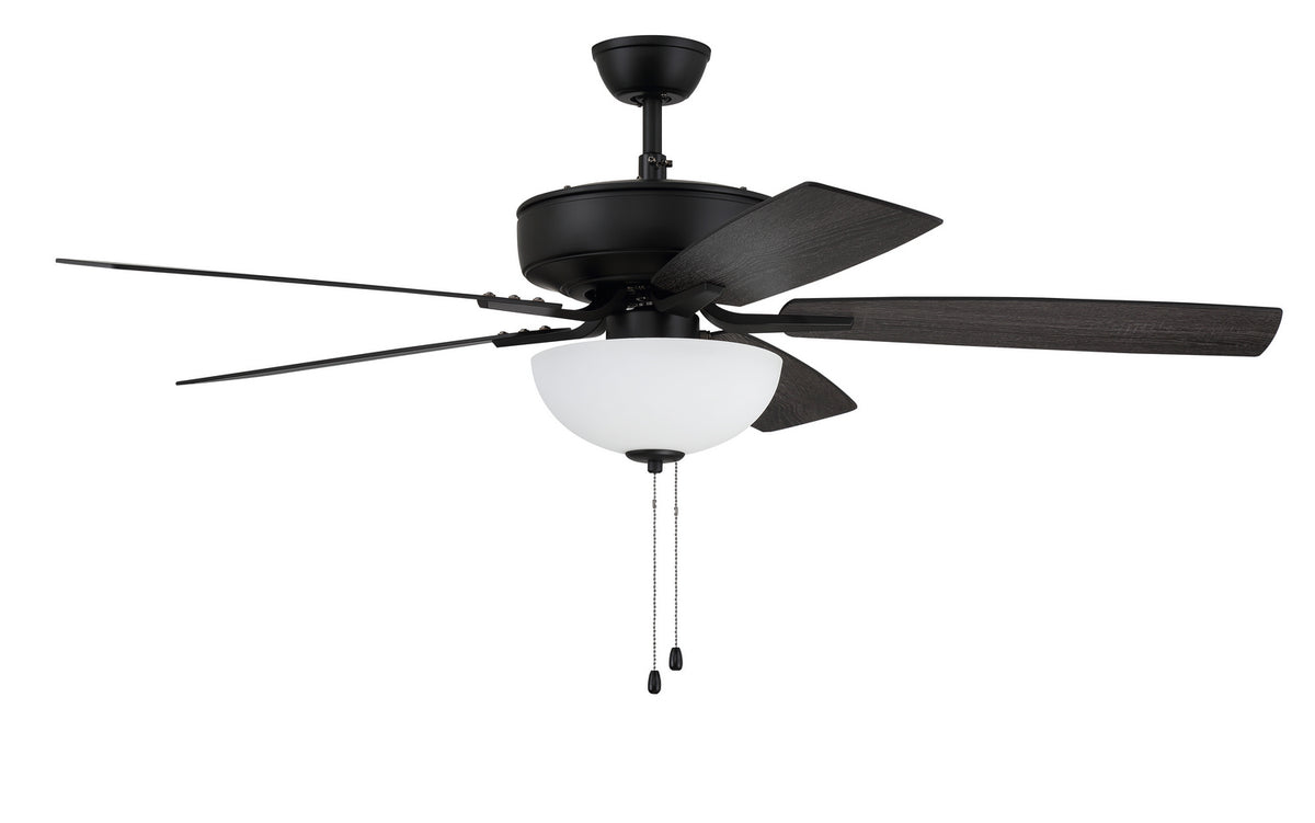 Craftmade - P211FB5-52FBGW - 52" Ceiling Fan - Pro Plus 211 - Flat Black