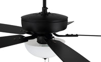 Craftmade - P211FB5-52FBGW - 52"Ceiling Fan - Pro Plus 211 - Flat Black