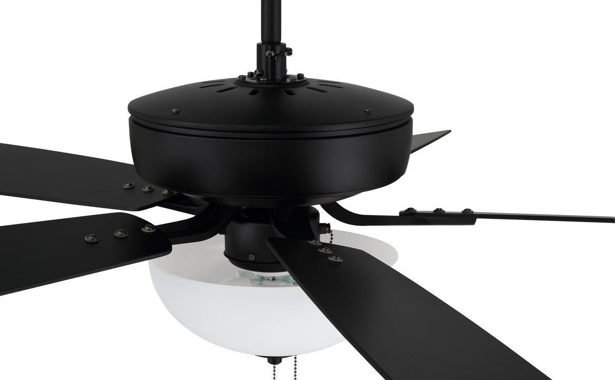Craftmade - P211FB5-52FBGW - 52" Ceiling Fan - Pro Plus 211 - Flat Black