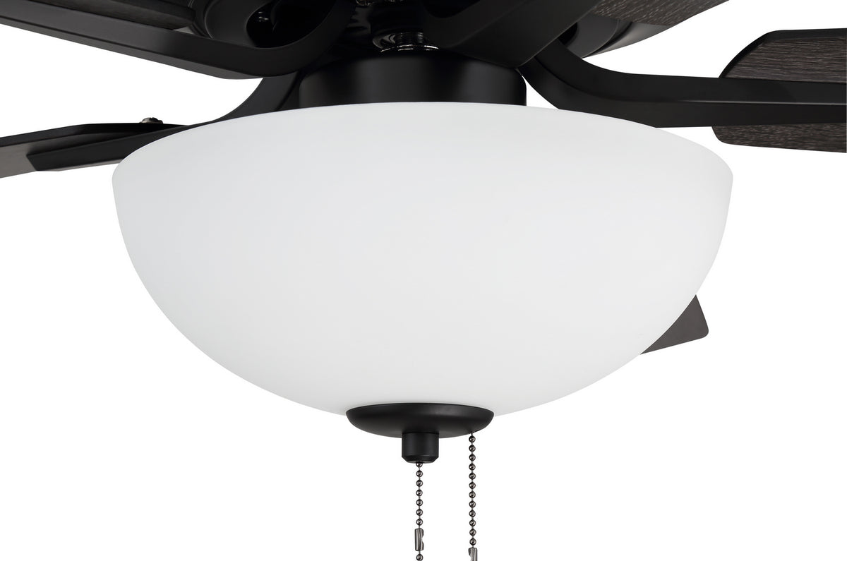 Craftmade - P211FB5-52FBGW - 52" Ceiling Fan - Pro Plus 211 - Flat Black