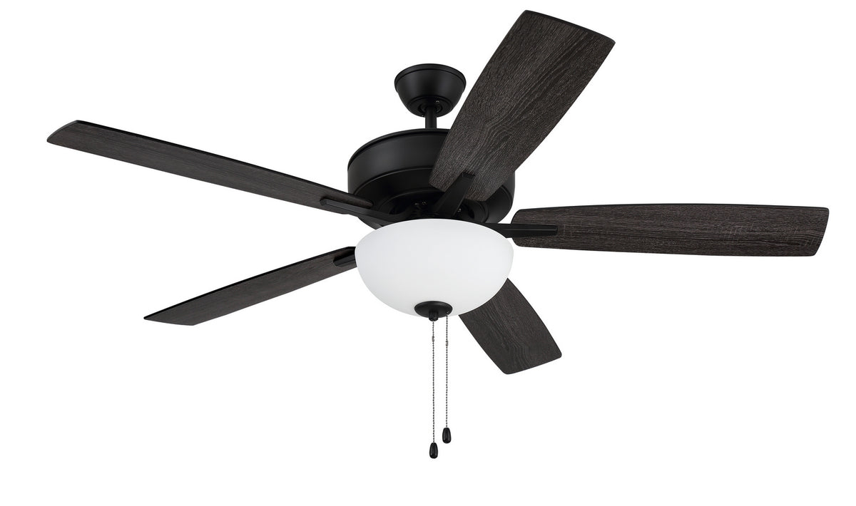 Craftmade - P211FB5-52FBGW - 52" Ceiling Fan - Pro Plus 211 - Flat Black