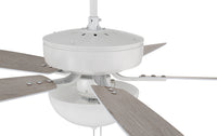 Craftmade - P211W5-52WWOK - 52"Ceiling Fan - Pro Plus 211 - White