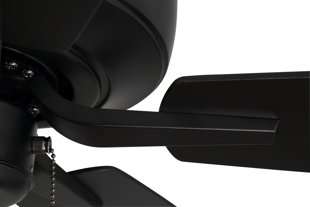 Craftmade - P52FB5-52FBGW - 52" Ceiling Fan - Pro Plus 52 Fan - Flat Black