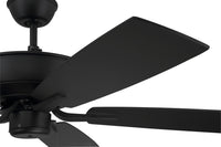 Craftmade - P52FB5-52FBGW - 52" Ceiling Fan - Pro Plus 52 Fan - Flat Black