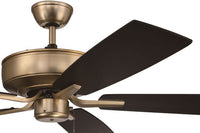 Craftmade - P52SB5-52BWNFB - 52" Ceiling Fan - Pro Plus 52 Fan - Satin Brass