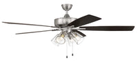 Craftmade - S104BNK5-60DWGWN - 60" Ceiling Fan - Super Pro 104 - Brushed Polished Nickel
