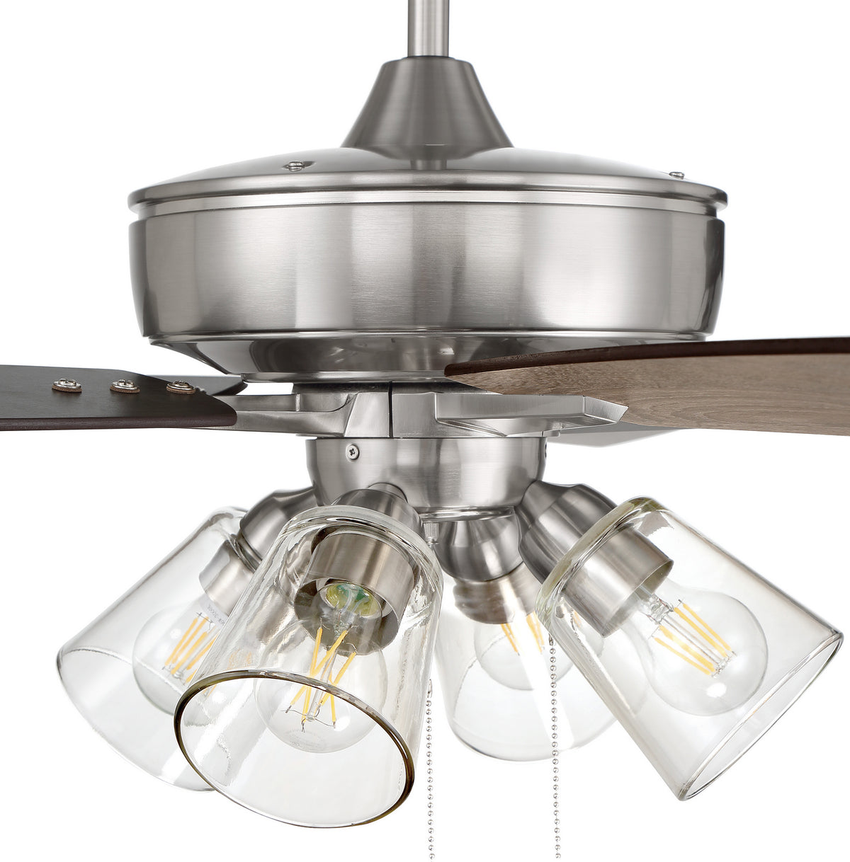 Craftmade - S104BNK5-60DWGWN - 60" Ceiling Fan - Super Pro 104 - Brushed Polished Nickel