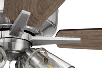 Craftmade - S104BNK5-60DWGWN - 60"Ceiling Fan - Super Pro 104 - Brushed Polished Nickel