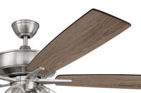Craftmade - S104BNK5-60DWGWN - 60" Ceiling Fan - Super Pro 104 - Brushed Polished Nickel