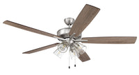 Craftmade - S104BNK5-60DWGWN - 60" Ceiling Fan - Super Pro 104 - Brushed Polished Nickel