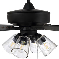 Craftmade - S104FB5-60FBGW - 60" Ceiling Fan - Super Pro 104 - Flat Black