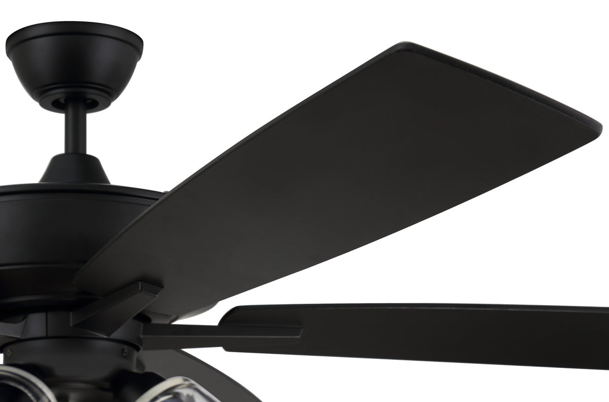 Craftmade - S104FB5-60FBGW - 60"Ceiling Fan - Super Pro 104 - Flat Black
