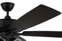 Craftmade - S104FB5-60FBGW - 60" Ceiling Fan - Super Pro 104 - Flat Black
