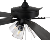 Craftmade - S104FB5-60FBGW - 60" Ceiling Fan - Super Pro 104 - Flat Black